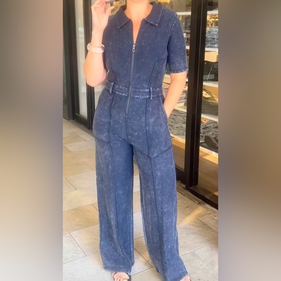 Desigual Washed Effect Jumpsuit - Picture 1 of 10